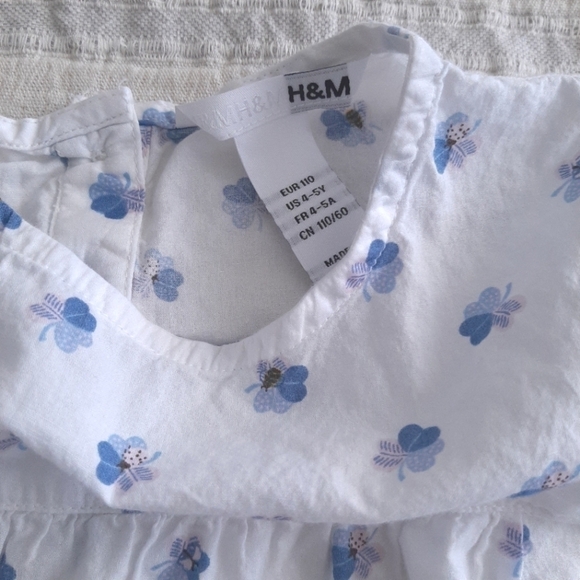 H&M blouse size 4-5 years - Picture 4 of 6